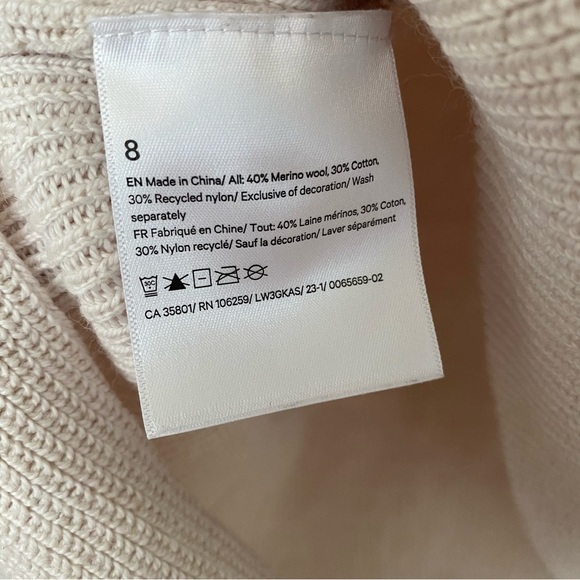 Lululemon Merino Wool-Blend Ribbed Crewneck Sweater - White Opal - Picture 5 of 8
